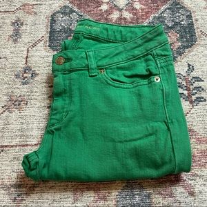 Michael Kors Green Skinny Jeans SZ 0